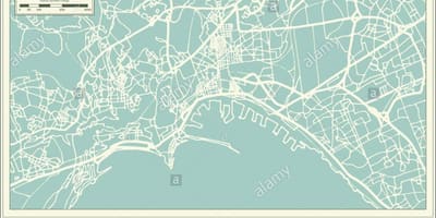 地图上的意大利那不勒斯市