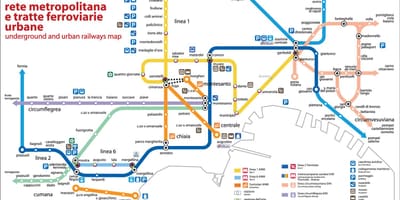 那不勒斯的巴士地图