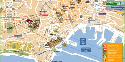 那不勒斯的观光的地图